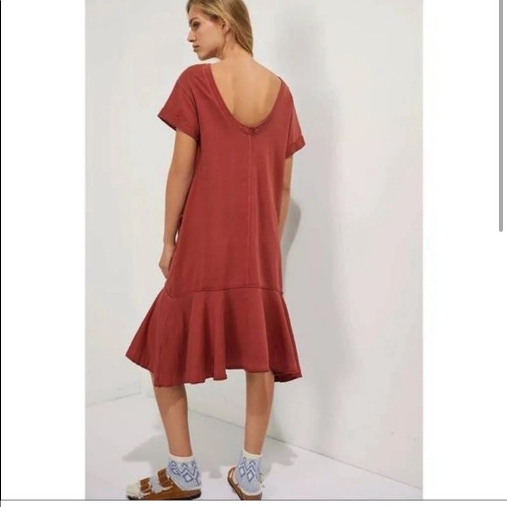 Anthropologie Joella Midi Dress Red - Picture 2 of 5